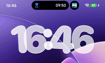 HyperIsland exibindo duas ações ao vivo simultâneas: um cronômetro e um reprodutor de música. (Fonte da imagem: u/Square-Opportunity48 via Reddit)
