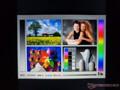 As cores parecem piores do que realmente são por causa do ângulo de visão subótima entre o usuário e a tela