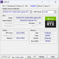 CPU-Z: Gráfico Nvidia