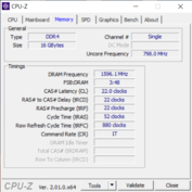 Memória CPU-Z