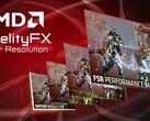 A AMD está planejando lançar o FidelityFX Super Resolution 3 para os primeiros jogos suportados no início do outono. (Fonte da imagem: AMD)