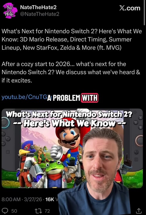 Kit Ellis responde aos vazamentos de NateTheHate sobre o Switch 2