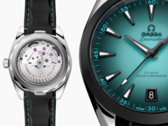 O Omega Seamaster Aqua Terra 150M vem com construção antimagnética, fundo de caixa transparente, coroa rosqueada e complicação de data. (Fonte da imagem: Omega)