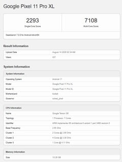 Pixel 11 Pro XL.
