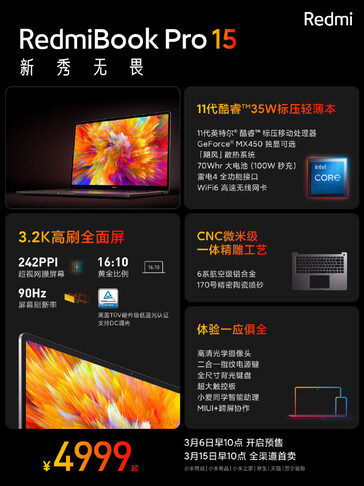 RedmiBook Pro 15. (Fonte da imagem: Xiaomi)