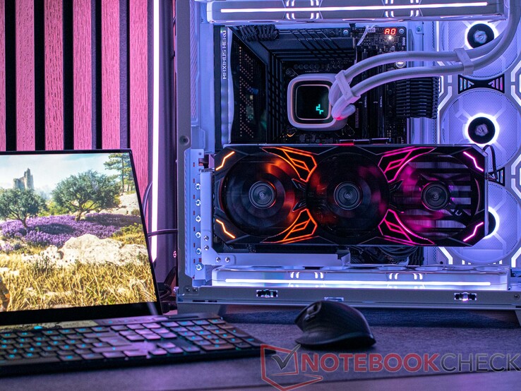 KFA2 GeForce RTX 4080 Super SG em nosso sistema de teste