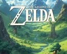 Banner do jogo “The Legend of Zelda” exibido