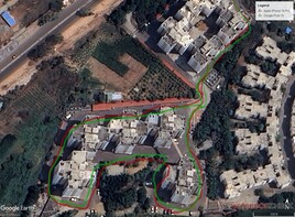 Navegação em um campus residencial denso