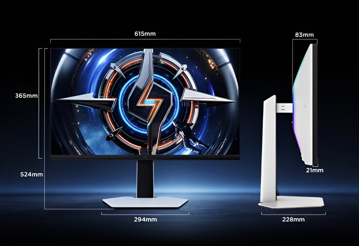 O monitor para jogos TCL 27C2A Pro possui suporte para ajuste de inclinação, rotação e altura.