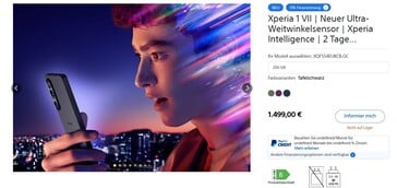 Fora de estoque - Sony Germany
