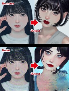 o ibisPaint adiciona o recurso AI Disturbance para ajudar a evitar que a IA generativa faça arte que se pareça com a sua. (Fonte: ibisPaint)