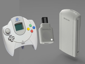 Uma maquete do Dongle do controle sem fio do Dreamcast da 8BitMods