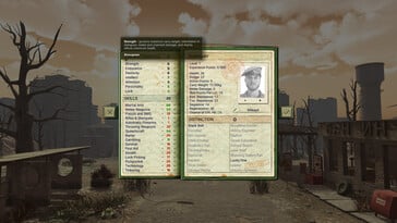 Uma imagem mostrando um personagem do Atom RPG: jogo indie pós-apocalíptico.