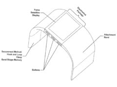 Documentos de patentes recentemente divulgados detalham uma pressão arterial Fitbit desgastável. (Fonte de imagem: Fitbit via WIPO)
