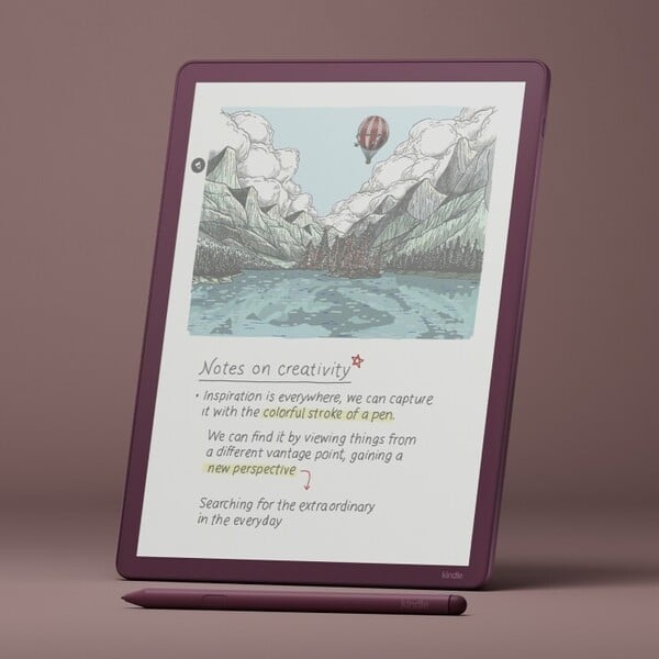 O Kindle Scribe Colorsoft tem uma tela colorida de 11,0 polegadas. (Fonte da imagem: Amazon)