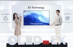 A LG experimenta sua nova tecnologia OLED EX. (Fonte: LG)