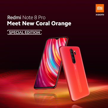 Coral Orange Redmi Nota 8 Pro. (Fonte da imagem: @Xiaomi)