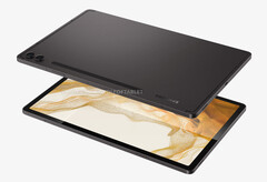 O Galaxy Tab S9 FE Plus terá aproximadamente o mesmo tamanho que o Galaxy Tab S7 FE. (Fonte da imagem: @OnLeaks & WolfofTablet)