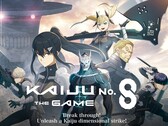 Kaiju No. 8: The Game key visual showing main characters including Kafka Hibino and Mina Ashiro (Fonte da imagem: Kaiju No. 8 Official Site)