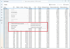 O Gerenciador de Tarefas agora permite a criação de despejos de memória do kernel ao vivo a partir do processo do Sistema. (Fonte de imagem: Microsoft)