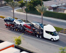 As estações de carregamento do Semi podem ser usadas por outros veículos da Tesla. (Fonte da imagem: Tesla)