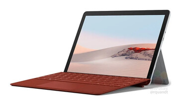 O Surface Go 3 está até previsto que venha com uma tampa vermelha de teclado. (Fonte: Shopee via WinFuture)