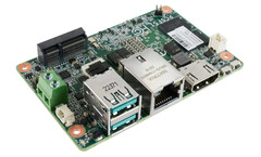 O DFI PCSF51 estará disponível com um dos três APUs AMD Ryzen Embedded R2000. (Fonte de imagem: DFI)