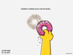O segundo filme dos Simpsons está programado para chegar aos cinemas em 23 de julho de 2027. (Fonte da imagem: 20th Century Studios via X / anteriormente Twitter)
