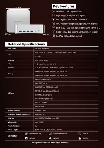 Geekom A9 Max. (Fonte da imagem: Notebookcheck)