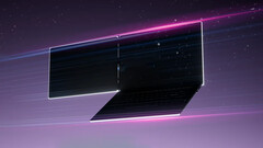 A Acemagic revela o laptop Z1A de tela dupla na Computex 2024 (Fonte da imagem: Acemagic [editado])