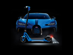 A Bugatti e-scooter está agora disponível para compra. (Fonte da imagem: Bugatti)