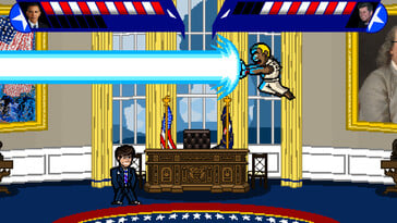 Na foto: uma captura de tela do jogo “Electoral Carnage”.