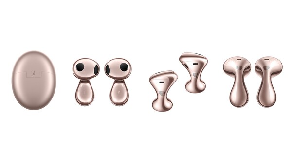 O Huawei FreeBuds 6 em Rose Gold. (Fonte da imagem: Huawei)