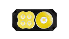 Configuração de holofotes e refletores dos LEDs.