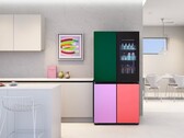 A geladeira LG InstaView com MoodUP tem painéis de LED para mudar a cor das portas da geladeira. (Fonte da imagem: LG)
