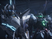 Captura de tela do Mecha Break mostrando mechs prontos para a batalha