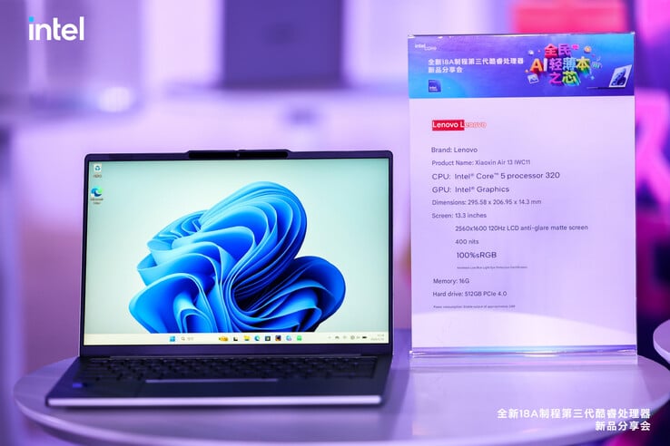 O laptop Lenovo Lecoo Air 13 Wildcat Lake (tradução automática)