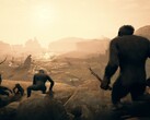 Uma imagem do jogo Ancestors: The Humankind Odyssey mostrando os hominídeos.