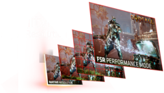 A super-resolução FidelityFX da AMD receberá um reforço de desempenho alimentado por IA nos próximos meses. (Fonte da imagem: AMD)