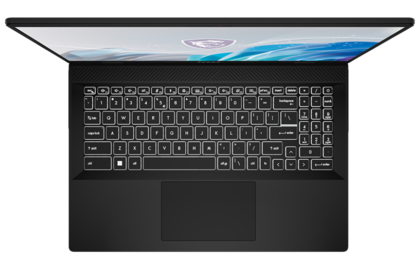 MSI Creator M16 HX - Teclado e touchpad. (Fonte da imagem: MSI)