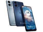 O Moto G24 Power em suas duas cores aparentes de lançamento. (Fonte da imagem: MySmartPrice - editado)