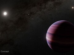 Uma imagem conceitual do planeta gigante que orbita Alpha Centauri A (Fonte da imagem: NASA, ESA, CSA, STSCI e R. Hurt; cortada)