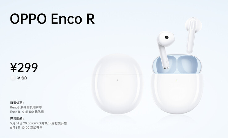 ...e os botões Enco R. (Fonte: OPPO via Weibo)