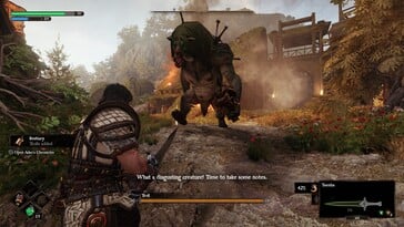 Na foto: Uma captura de tela do jogo Blades of Fire.