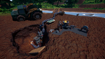 Uma imagem mostrando uma máquina no Hydroneer.