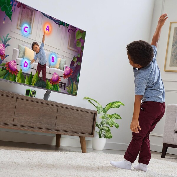 O LeapMove pode ser colocado acima ou abaixo da TV. (Fonte da imagem: LeapFrog)