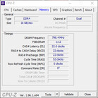 CPU-Z: Memória