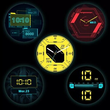 OnePlus Watch Cyberpunk 2077 Edition (imagem via Tech Droider no Twitter)