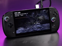 O OneXFly Apex reproduzindo Black Myth: Wukong a 1080p com uma APU AMD Ryzen AI Max+ 395. (Fonte da imagem: One-Netbook)