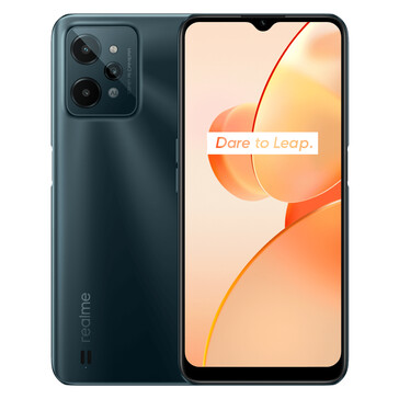 Realme C31 - Verde Escuro. (Fonte da imagem: Realme)